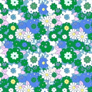 Floral Bedding- greenery
