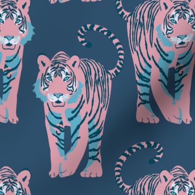 Walking tiger - navy