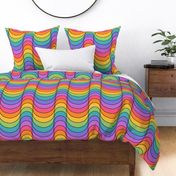 Psychedelic Waves Rainbow - XL Scale