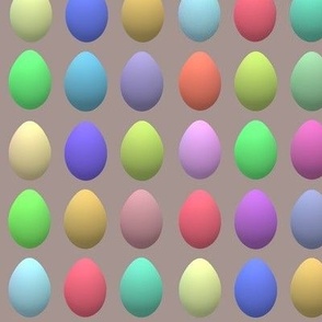 Dozens of Colored eggs