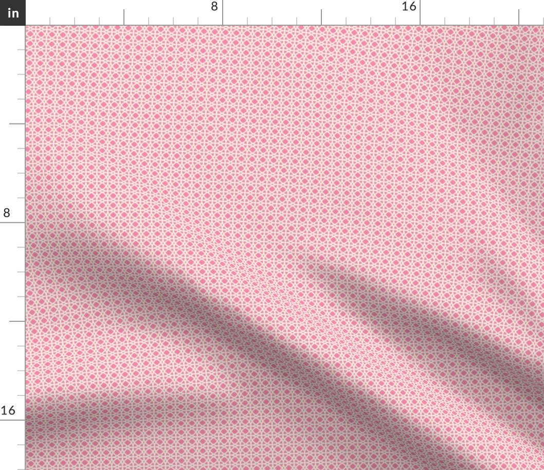 Tracery Circles Pink and Cream - mini scale - mix and match