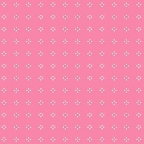Diamond Dot Blender Pink and Cream - mini scale - mix and match