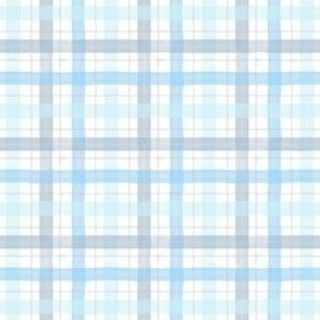 summer boy blue plaid - pastel spring