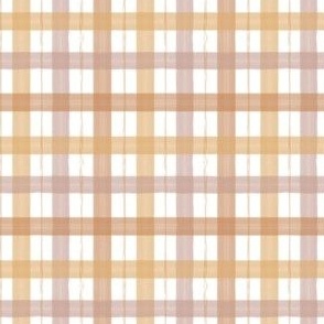 Golden and brown plaid gingham rustic autumn fall cabin 