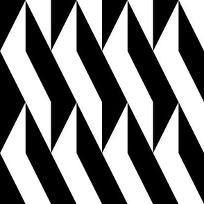 Black and White Bold Geometric Print