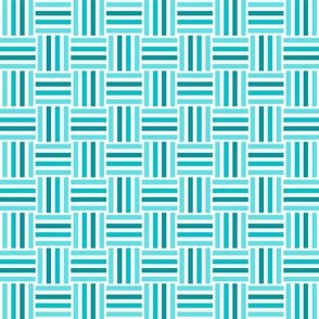 Blue Hues Striped Weave Tile / small scale