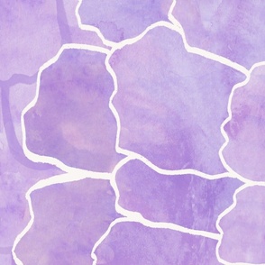 Batik Zinnia Garden- XXL in soft shades of purple and lavender