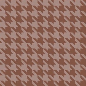 Houndstooth brown minimalist pattern