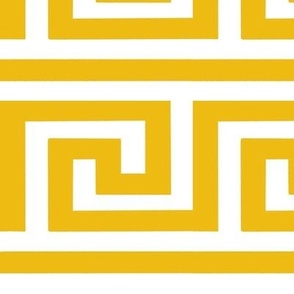 Greek Key Pattern- Lemon Yellow