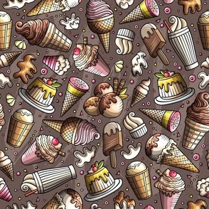 Ice Cream cartoon pattern 3