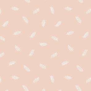 Small - Tossed Palm Leaves - Pink