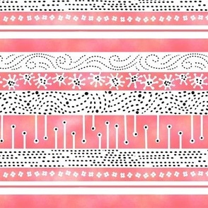 weirdcore stripe coral pink small scale