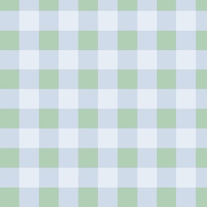 Classic Pale Blue and Spring Green Checks