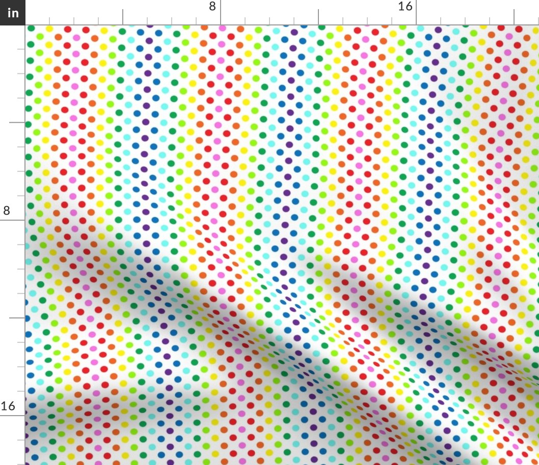 Rainbow Polka Dot #4
