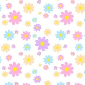 pastel daisy flower pattern