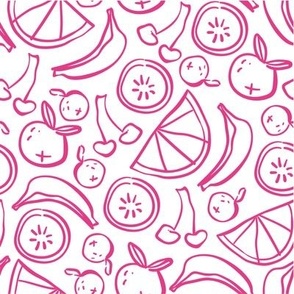 Pink Fruity Print