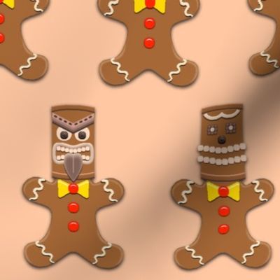 Tiki and Easter Island Gingerbread Men
