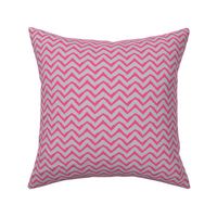 Jagged Electric Chevron Pink and Grey