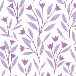 Vintage Blooms | Lilac Purple | Medium Scale