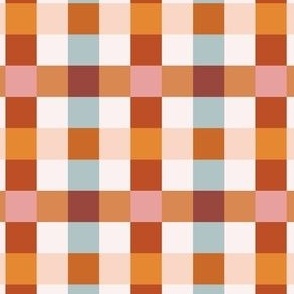 Bold Plaid in Orange and Pink