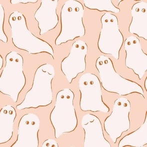 Friendly Ghosts in Cream