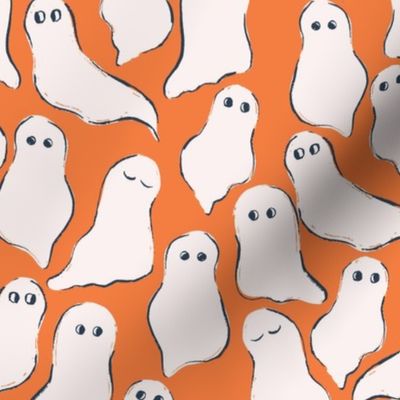 Friendly Ghosts in Orange