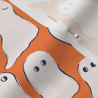 Friendly Ghosts in Orange