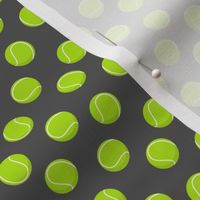 (extra small scale) tennis ball on dark grey C23