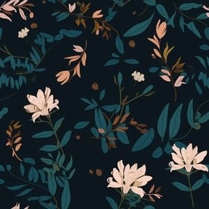 Dark Academia Florals and Leaves 