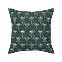 Flower Garden with Seeds - Teal - Medium