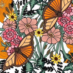Butterflies and Wildflowers 