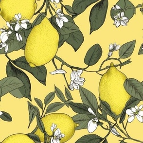 Sunny Lemon and Flowers