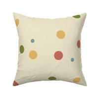 Vintage Retro Dots LARGE (18.6x17.98)