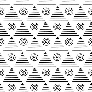 Abstract Aztec Triangular Shapes Pattern