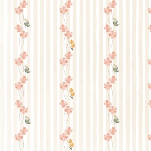 Brave floral stripe