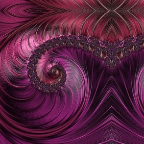 Fancy Fractal Design In Shades Of Purple And Pink