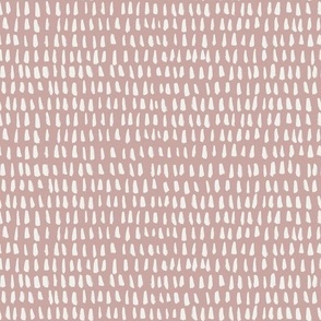Paint Brush Dashes on Puce Rose Pink // Large Scale