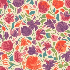 Pattern of all kinds of flowers