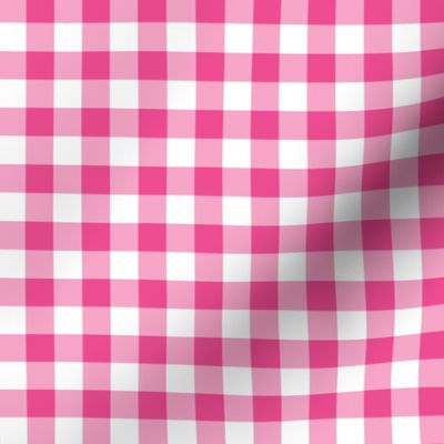 bright pink gingham checkered plaid 65