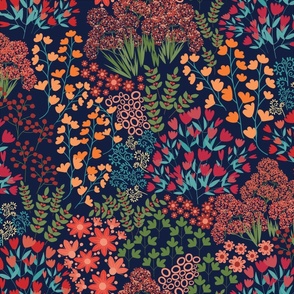 Fanciful Garden-Midnight Summer Palette