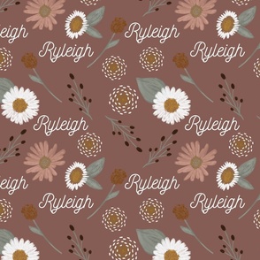 Ryleigh: Nickainley Font on Rowan Dandelions and Daisies