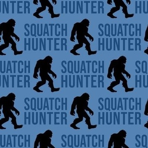 Bigfoot Sasquatch Hunter in Blue: 2" Cryptid Silhouette Adventure, Small