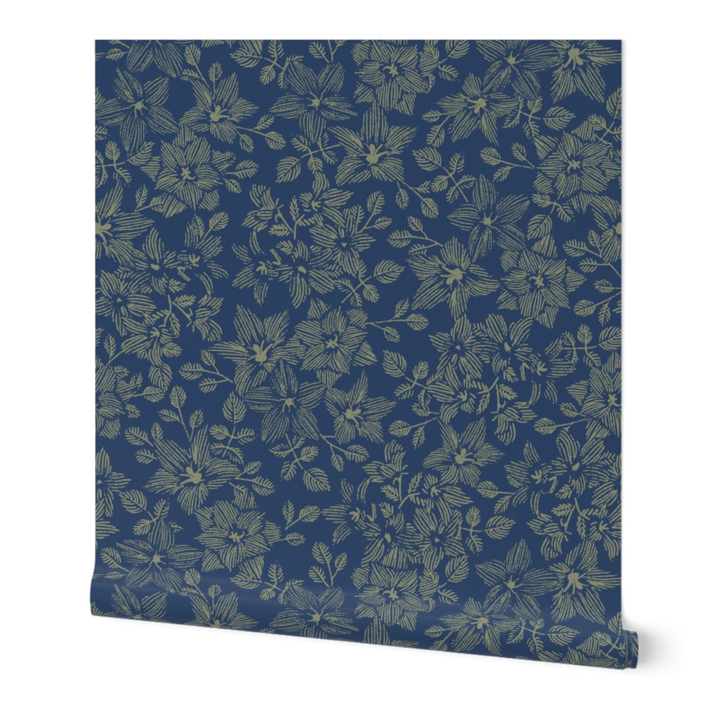Britta Ditsy Floral - Navy Large