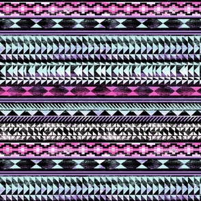 Josie Painted Aztec - Black Multi Small