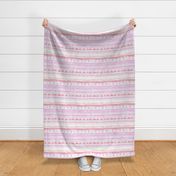 Josie Painted Aztec - White Pink Small