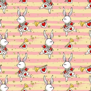 White rabbit stripes