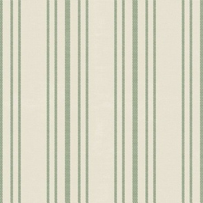 AEGEAN TICKING STRIPE LIGHT GREEN