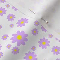 purple daisy pattern