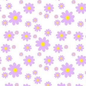 purple daisy pattern