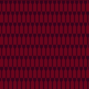 Geometric Wine Bottles and Glasses (Red, Burgundy)